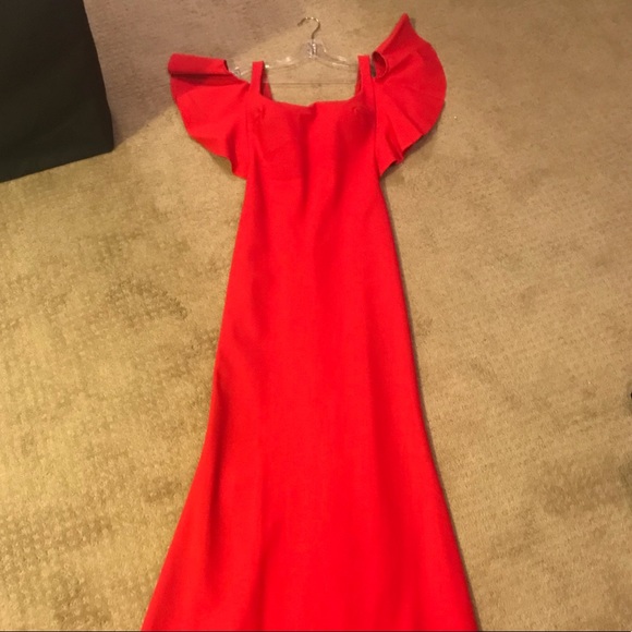 Classy Red Prom Dress - Picture 2 of 8